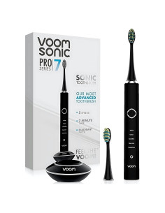 Cepillo de Dientes Voom Sonic Pro 7 Negro 5 Modos 100% Impermeable