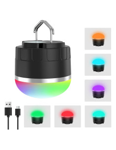 Linterna de Camping LED TOHETO 1000LM RGB Recargable IPX5