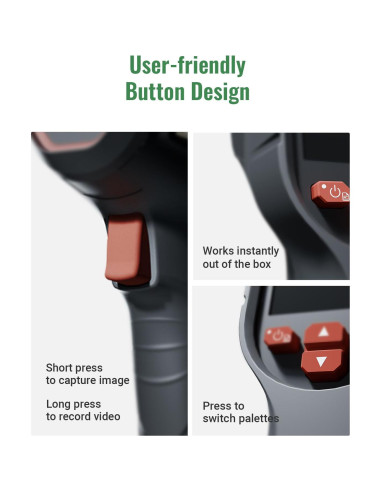 Cámara Térmica HSFTOOLS HF96, Resolución 240x240, -20C a 550C