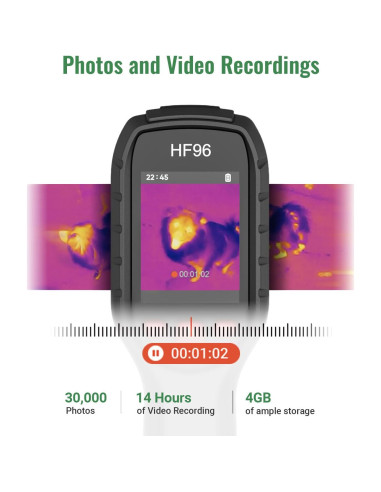 Cámara Térmica HSFTOOLS HF96, Resolución 240x240, -20C a 550C