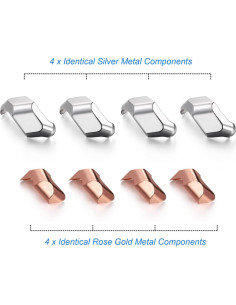 Rompecabezas 3D de Metal NADESSA Cubo Oro Rosa 4,57 cm 2