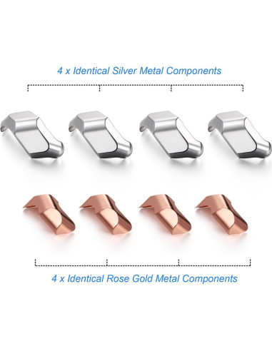 Rompecabezas 3D de Metal NADESSA Cubo Oro Rosa 4,57 cm