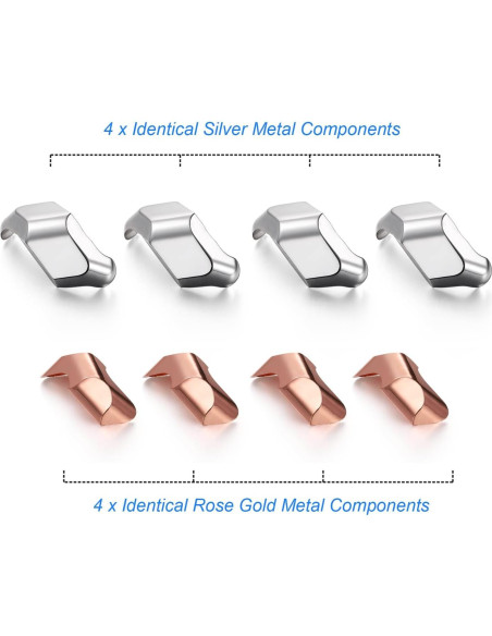 Rompecabezas 3D de Metal NADESSA Cubo Oro Rosa 4,57 cm