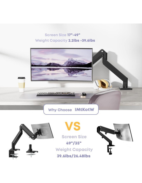 Soporte de Monitor IMtKotW para Pantallas Ultrawide 49"