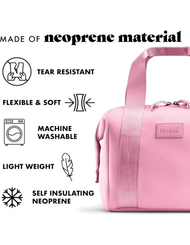 Bolsa de Almuerzo Fit & Fresh Rosa Grande Aislada