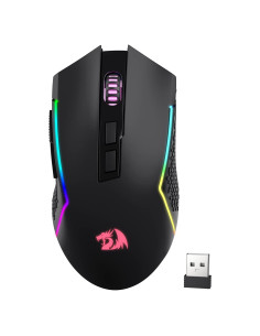 Ratón Gaming Inalámbrico Redragon M693, 8000 DPI, Rosa
