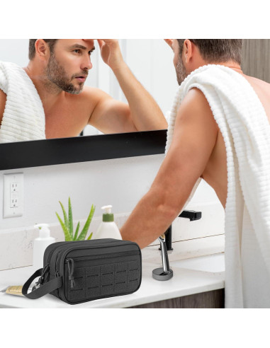 Bolsa Táctica de Aseo QT&QY para Hombres 26.4x10.9x15cm