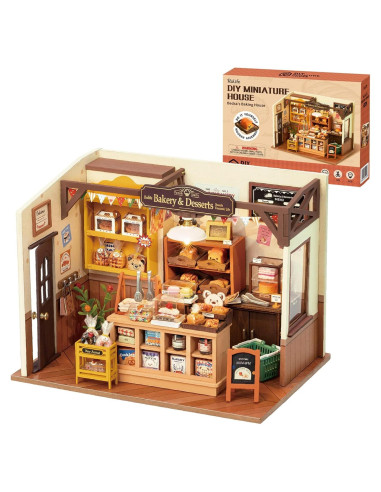 Kit de Casa en Miniatura Rolife DG con Luces LED 21.6x17.8cm