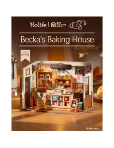 Kit de Casa en Miniatura Rolife DG con Luces LED 21.6x17.8cm 2