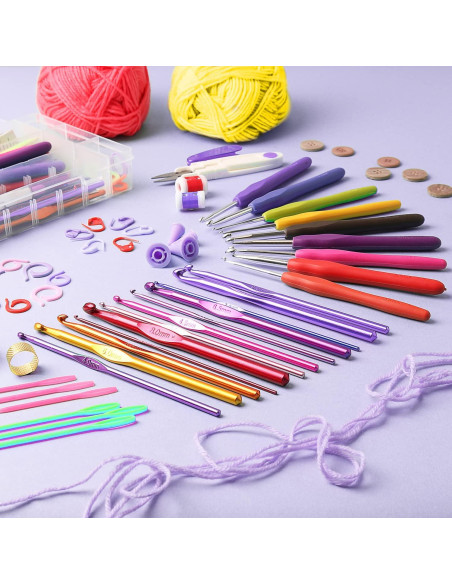 Kit de Crochet Hearth & Harbor 73 Piezas para Principiantes