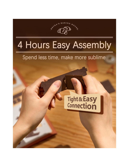 Kit de Casa en Miniatura Rolife DG con Luces LED 21.6x17.8cm