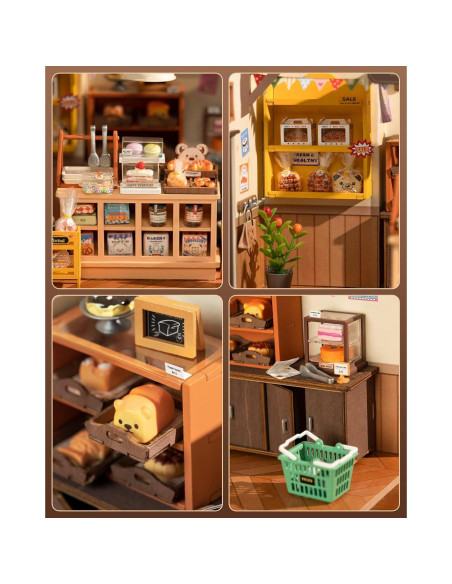 Kit de Casa en Miniatura Rolife DG con Luces LED 21.6x17.8cm