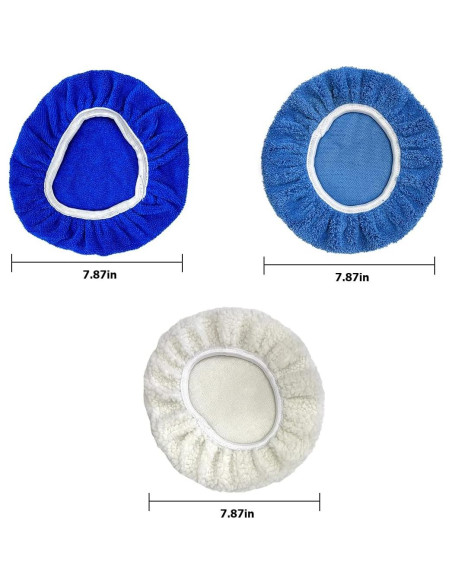 AICEL Kit 9 Piezas Almohadillas de Pulido para Coche