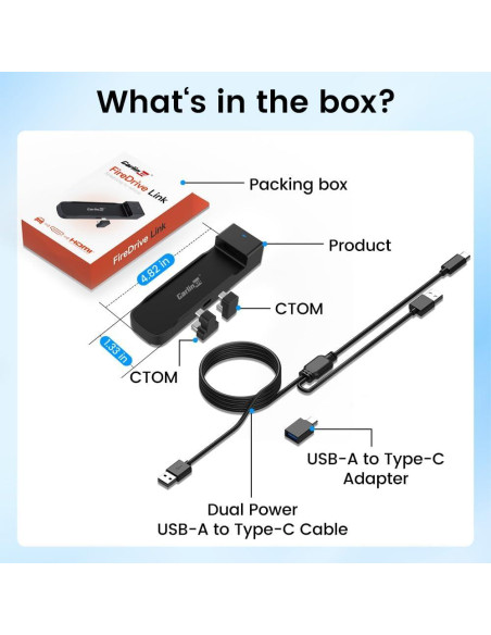 Carlinkit FireDrive Link - CarPlay a HDMI para Fire TV