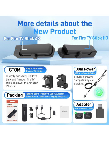 Carlinkit FireDrive Link - CarPlay a HDMI para Fire TV