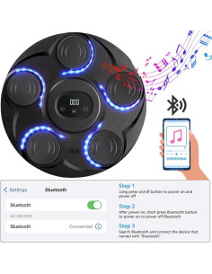 Máquina de Boxeo Musical RIAMTGCX 24001 Pared Bluetooth 2