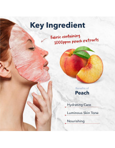 Mascarilla Burbujeante Purederm Rosa O2 Durazno - 5 Pzas 2