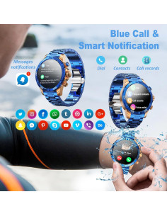 Reloj Inteligente OHUGNA T1 Redondo 3.88cm Bluetooth Deportivo 2