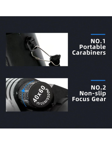Telescopio Monocular Asaisje 40x60 Compacto Impermeable