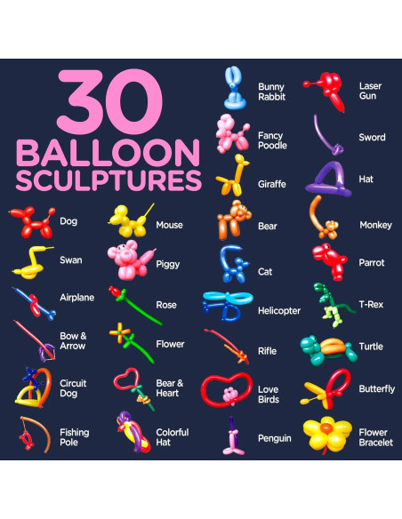 Kit de Animales de Globo Learn & Climb 100 Piezas