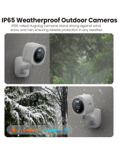 Cámaras de Seguridad Hugolog 3K 5MP con Visión Nocturna 2