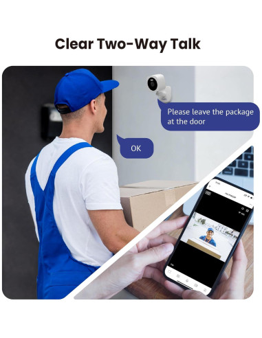 Cámaras de Seguridad Hugolog 3K 5MP con Visión Nocturna