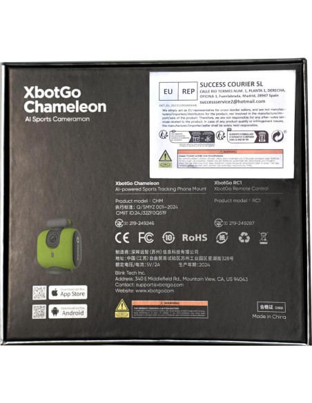 Cámara Deportiva XbotGo Chameleon 4K AI Seguimiento 360 Cámara Deportiva XbotGo Chameleon 4K AI Seguimiento 360
