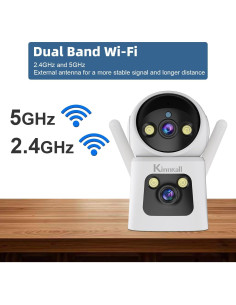 Cámara de Seguridad Kinnkall IPC960P 4MP Doble Lente 360 2