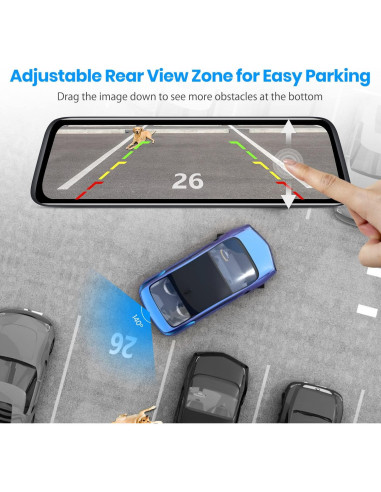 Cámara de Espejo Retrovisor AUTO-VOX T9 9.35" 1080P con Grabación