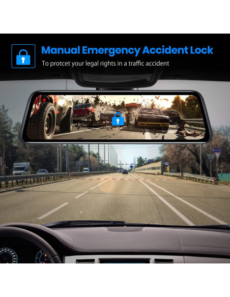 Cámara de Espejo Retrovisor AUTO-VOX T9 9.35" 1080P con Grabación