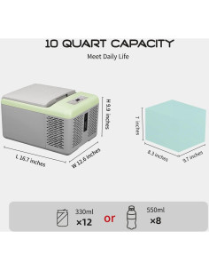 Congelador Portátil Alpicool C9PT 10 Litros 12V/220V 2