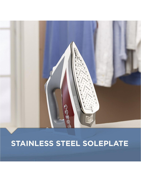 Plancha de Vapor BLACK+DECKER IR2050 Estándar Roja 1.13 kg