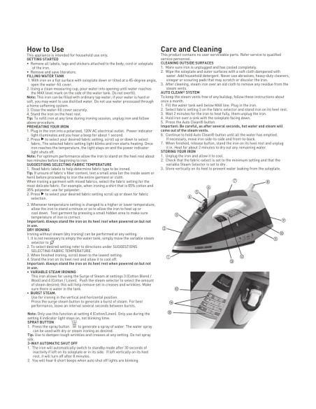 Plancha de Vapor BLACK+DECKER IR2050 Estándar Roja 1.13 kg