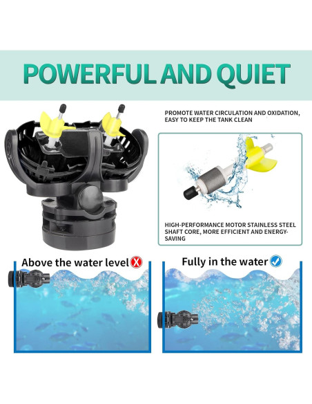 Bomba de Circulación FREESEA 100,73 L/min Sumergible Negra