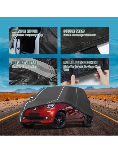 Cubierta de Coche BERKSYDE para Smart Fortwo 2007-2022