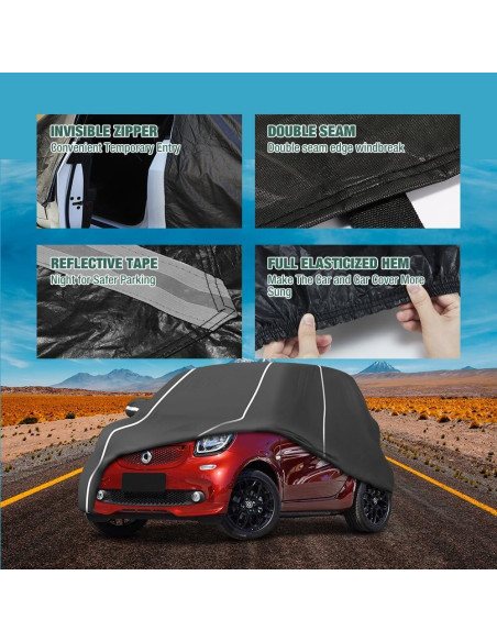 Cubierta de Coche BERKSYDE para Smart Fortwo 2007-2022