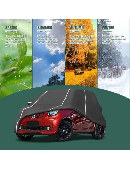 Cubierta de Coche BERKSYDE para Smart Fortwo 2007-2022