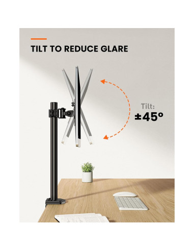 Soporte de Monitor Ergear EGCM12 Ajustable 13-32" Negro