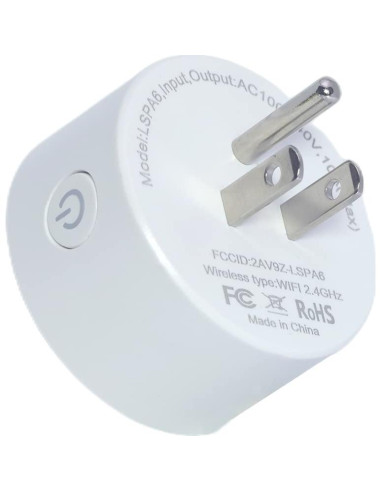 Enchufe Inteligente Mini Yvvpiupu Paquete de 4 Wi-Fi