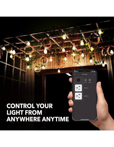 Enchufe Inteligente Doble BN-LINK para Exterior IP44