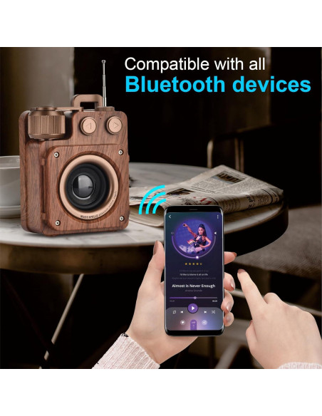 Altavoz Bluetooth Retro XYNGU A16 Inalámbrico con Radio FM