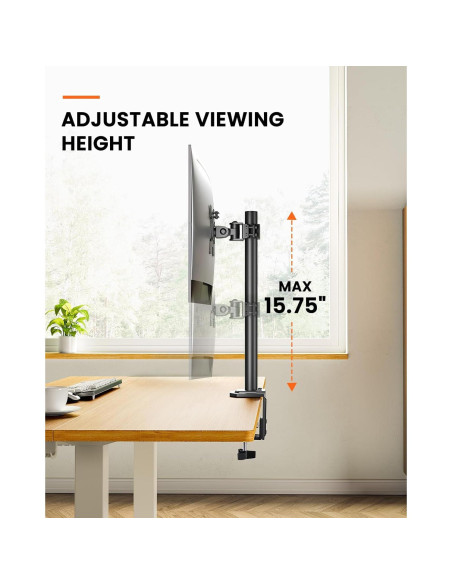 Soporte de Monitor Ergear EGCM12 Ajustable 13-32" Negro