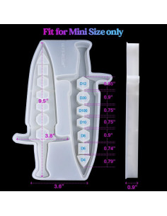 Molde de Silicona para Caja de Dados Mini LET'S RESIN 2