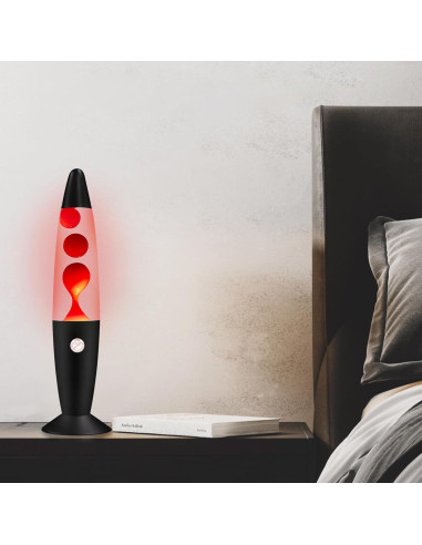 Lámpara de Movimiento Líquido Vanful Roja 34 cm Decorativa