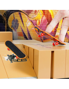 Kit Parque Skate Fingerboard Hailey&Elijah 3 Mini Skates 8 Rampas 2