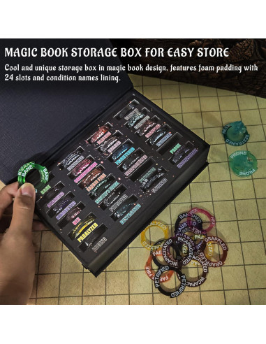 Anillos de Estado CZYY 96 PCS para D&D y RPGs