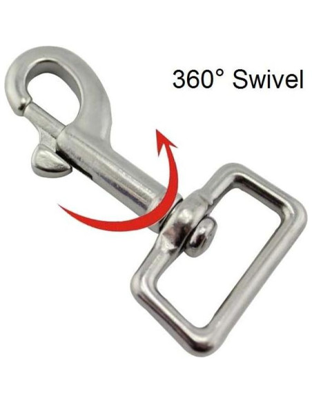 Gancho de Buceo NRC&XRC Acero Inoxidable 74mm 2 Piezas