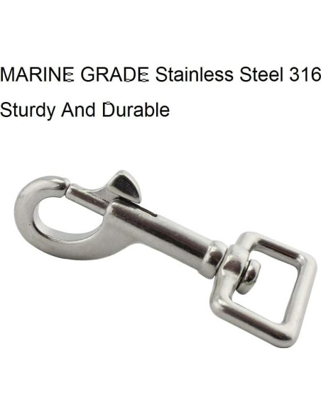 Gancho de Buceo NRC&XRC Acero Inoxidable 74mm 2 Piezas