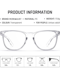 Gafas de Seguridad MORK&SUKY Antivaho para Laboratorio 2