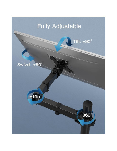 Soporte de Monitor HUANUO Ajustable 99 cm para 13-38"